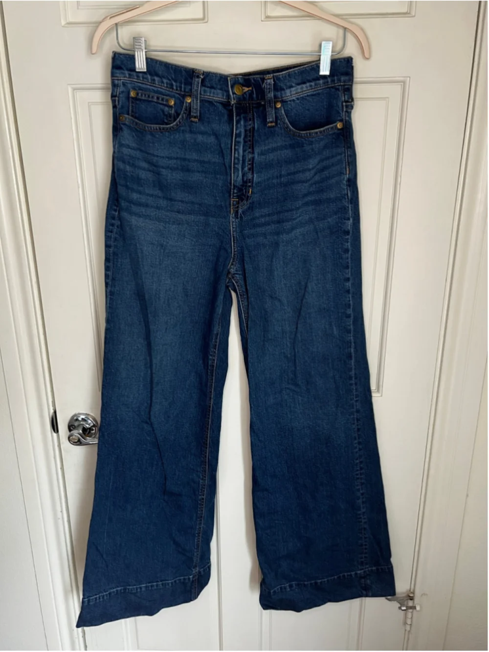 J. Crew Wide-leg denim trouser jeans Medium Wash 30 - Picture 3 of 12
